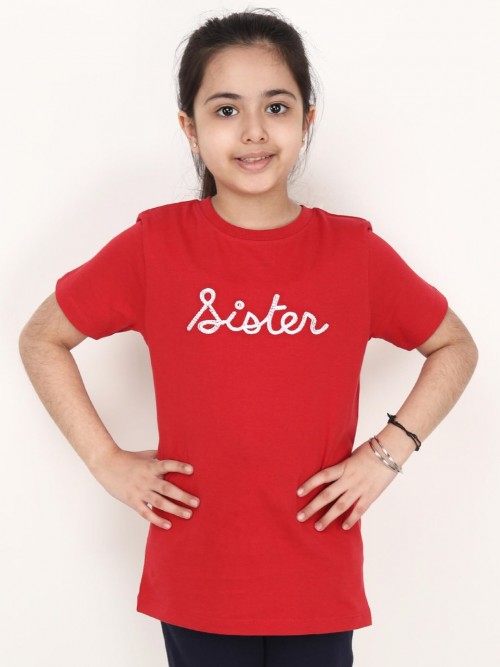 Girl Sister Round Neck Tshirt