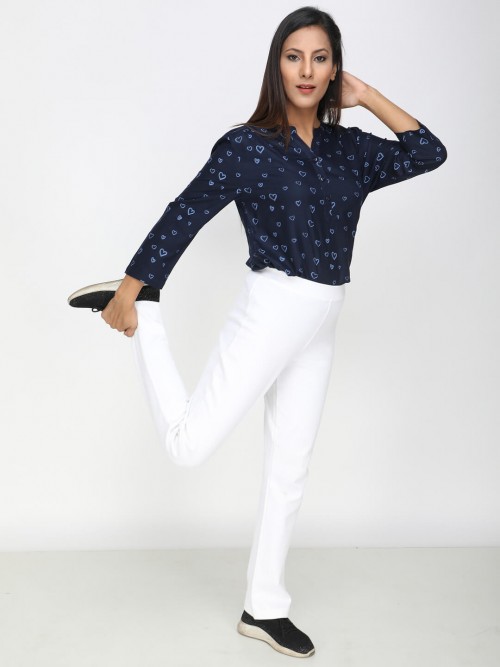 Women Jazz Trouser In White