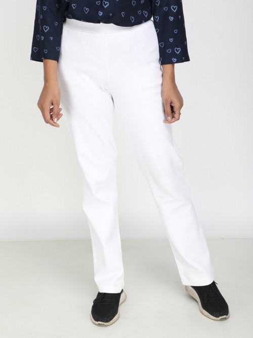 Women Jazz Trouser In White