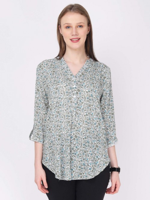 Women Floral Printed Long Top