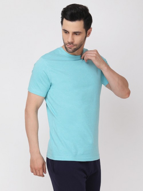 Men Round Neck Tshirt  SeaGreen